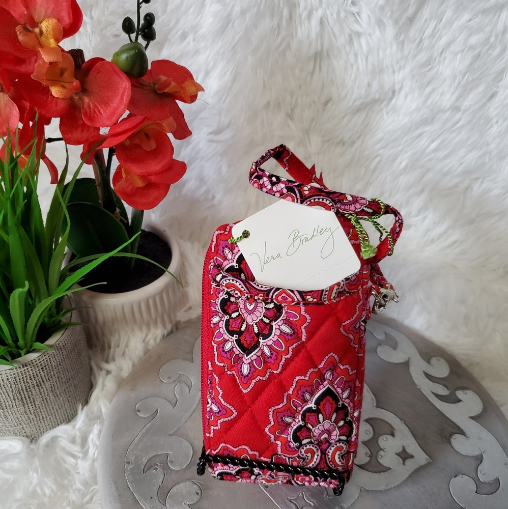 Vera Bradley All in One Wristlet Frankly Red
